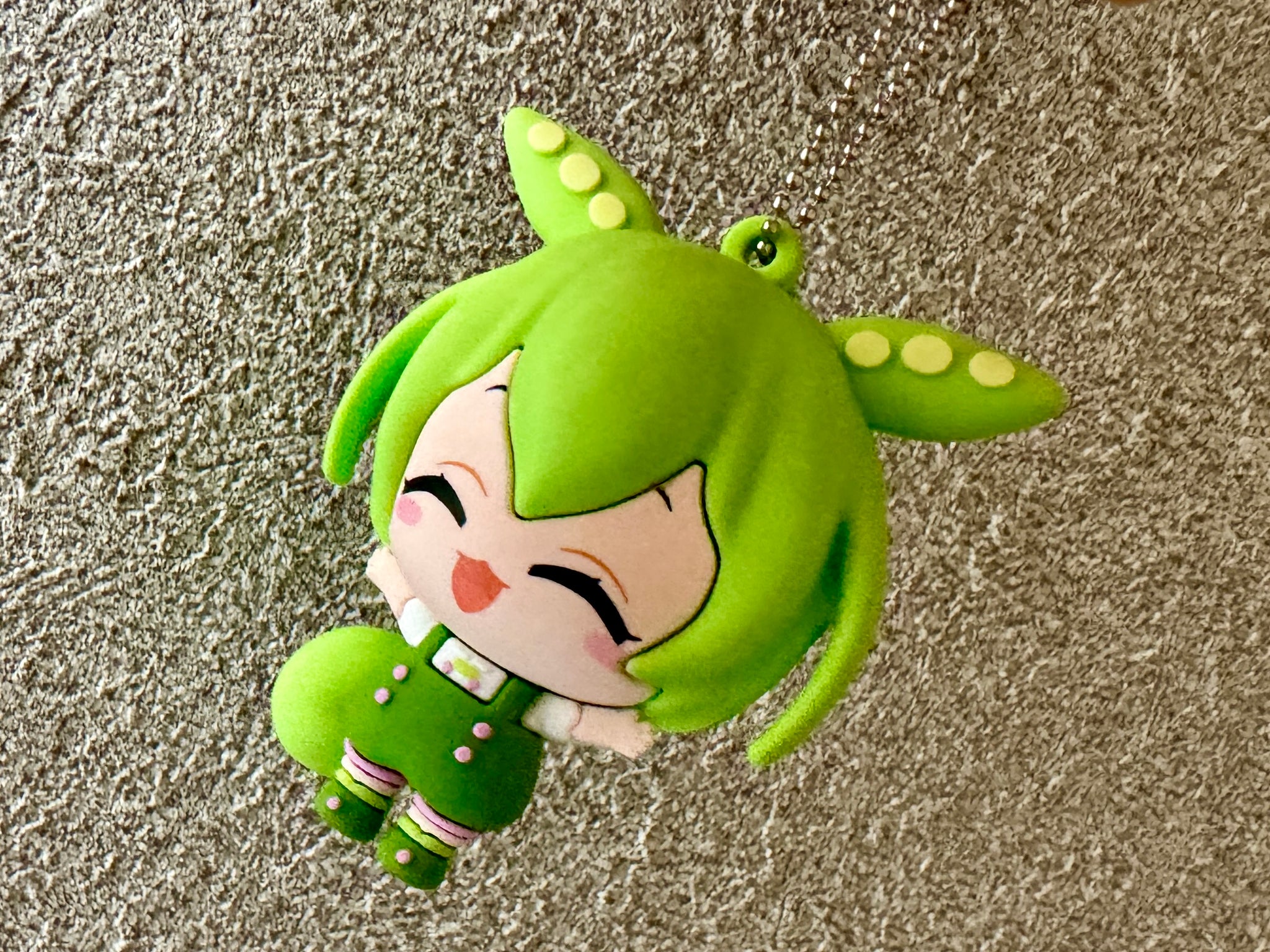マスコット ずんだもん（ラバー製、フィギュアキーホルダー
