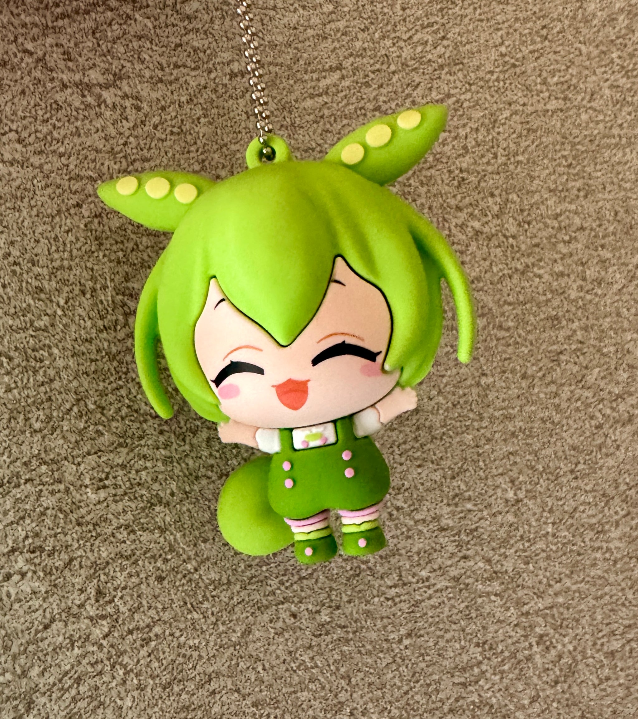 マスコット ずんだもん（ラバー製、フィギュアキーホルダー